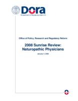 2008 sunrise review, naturopathic physicians