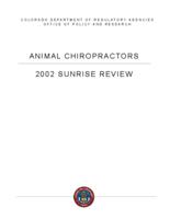 Animal chiropractors, 2002 sunrise review