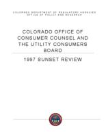 1997 sunset review, Office of Consumer Counsel and the Utility Consumers Board