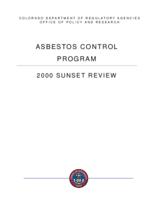 Asbestos Control Program : 2000 sunset review