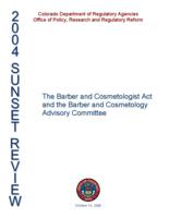 The Barber and Cosmetologist Act and the Barber and Cosmetology Advisory Committee