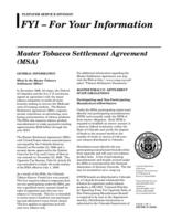 Master Tobacco Settlement Agreement (MSA)