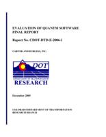 Evaluation of Quantm software : final report