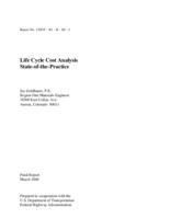 Life cycle cost analysis state-of-the-practice