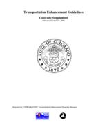 Transportation Enhancement Guidelines, Colorado supplement