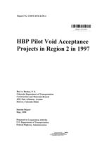 HBP pilot void acceptance projects in Region 2 in 1997
