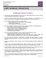 Reducing school violence