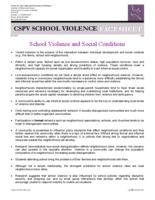 School violence and social conditions