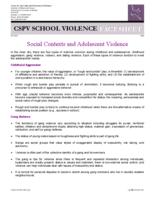 Social contexts and adolescent violence