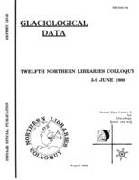 Twelfth Northern Libraries Colloquy : 5-9 June 1988