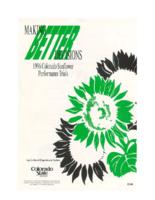 1996 Colorado sunflower performance trials