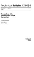 Proceedings of the Intermountain Forage Symposium