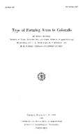 Type of farming areas in Colorado