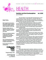 Nutrition and oral contraceptives