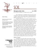 Managing sodic soils