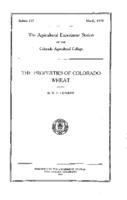 The properties of Colorado wheat