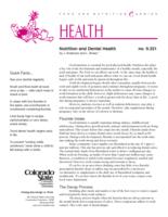 Nutrition and dental health
