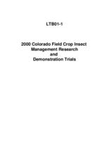2000 Colorado field crop insect management research and demonstration trials