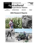 2003 research reports