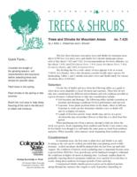 Trees and shrubs for mountain areas
