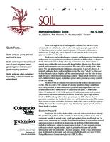 Managing sodic soils