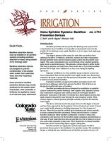 Home sprinkler systems : backflow prevention devices