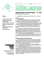 Using compost in the home garden