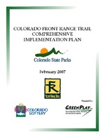 Colorado Front Range Trail comprehensive implementation plan