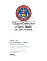 Basic plan development toolkit for health care facilities in Colorado