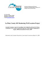 La Plata County 4M monitoring well location project : submitted to the Colorado Oil and Gas Conservation Commission