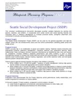 Seattle social development project, SSDP