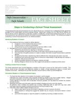 Steps to conducting a school threat assessment process