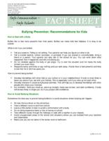 Bullying prevention : recommendations for kids