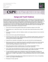 Gangs and youth violence