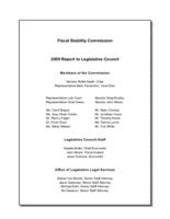 Fiscal Stability Commission 2009 report to Legislative Council