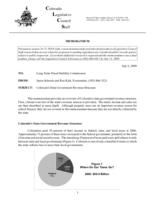 Colorado's state government revenue structure