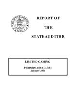 Limited Gaming performance audit January 2000