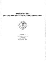 Report of the Colorado Commission on Child Support