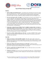 Top 10 winter energy saving tips