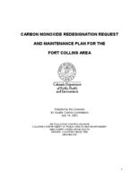 Carbon monoxide redesignation request and maintenance plan for the Fort Collins area