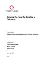 Serving the hard-to-employ in Colorado