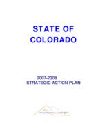 State of Colorado 2007-2008 strategic action plan