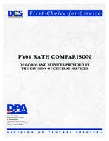 FY08 rate comparison of goods and services provided by the Division of Central Services