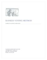 Ranked voting method : sample planning checklist