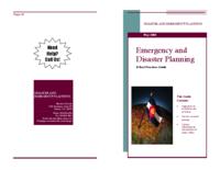 Emergency and disaster planning : a best practices guide