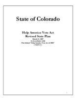 Help America Vote Act revised state plan