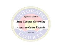 Reference guide to state statutes governing access to court records