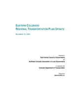 Eastern Colorado regional transportation plan update