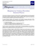 Blueprints for violence prevention selection process