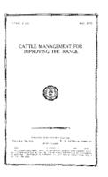 Cattle management for improving the range